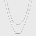 Sterling Silver Cubic Zirconia Multi-strand Necklace - A New Day