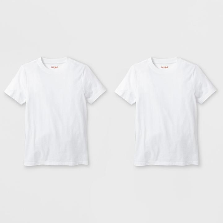 Petiteboys' 2pk Short Sleeve T-shirt - Cat & Jack White