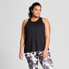 Plus Size Women's Plus Twist Back Tank - Joylab Black