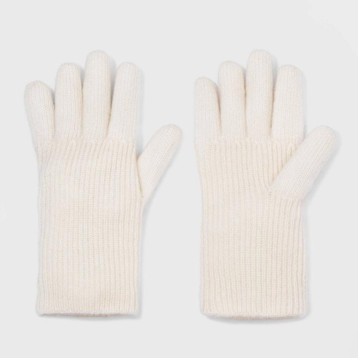 Women's Cashmere Gloves - A New Day Cream, Brown