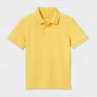 Petiteboys' Short Sleeve Interlock Uniform Polo Shirt - Cat & Jack Yellow