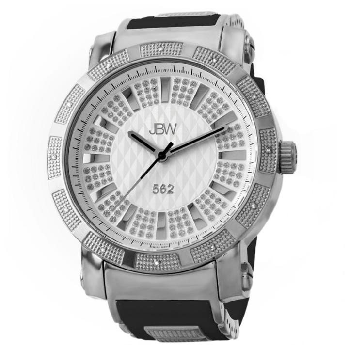 Target Men's Jbw Jb-6225-i 562 Swiss Movement Stainless Steel Real Diamond Watch - Silver,