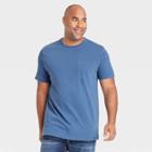 Men's Big & Tall Standard Fit Short Sleeve Crewneck T-shirt - Goodfellow & Co Blue