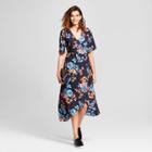 Eclair Women's Floral Midi Dress - Clair Navy Xs, Size: