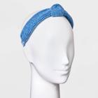 Sweater Knit Top Knot Headband - Universal Thread Blue