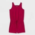 Girls' Woven Romper - All In Motion Berry Red