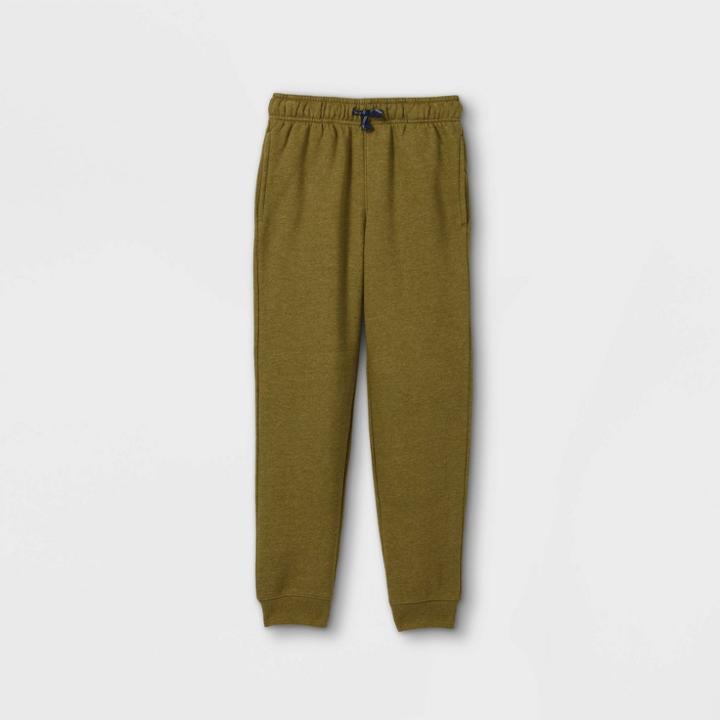 Boys' Fleece Jogger Sweatpants - Cat & Jack Olive Green