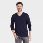 Men's Regular Fit V-neck Pullover Sweater - Goodfellow & Co Xavier Navy