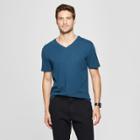 Men's Slim Fit V-neck Short Sleeve T-shirt - Goodfellow & Co Thunderbolt Blue