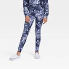 Girls' V-waist Pocket Leggings - Art Class Navy Tie-dye Xs, Blue Tie-dye