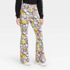 Sanrio Women's Hello Kitty Colorblock Graphic Flare Pants -