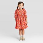 Oshkosh B'gosh Toddler Girls' Floral Dress - Orange 12m, Toddler Girl's, Red