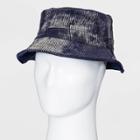 Men's Tie-dye Reversible Bucket Hat - Original Use Blue