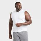 Men's Sleeveless Fitted Muscle T-shirt - All In Motion True White S, Men's,
