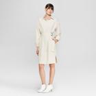 Women's Long Sleeve D-ring Shirt Dress - Prologue Cream (ivory)