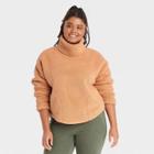 Women's Plus Size Cozy Cowl Neck Pullover Sweatshirt - All In Motion Camel