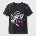 Boys' Adaptive Short Sleeve Shark Graphic T-shirt - Cat & Jack Black