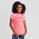 Petitegirls' Short Sleeve Mom Graphic T-shirt - Cat & Jack Bright Pink