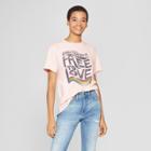 Women's Short Sleeve Everybody Is Free To Love T-shirt - Mighty Fine (juniors') Blue