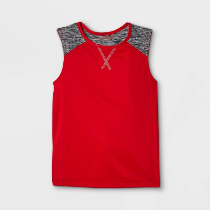 Toddler Boys' Knit Active Tank Top - Cat & Jack Red