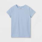 Girls' Short Sleeve T-shirt - Cat & Jack Light Blue