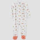 Baby Boys' Tiger Footed Pajama - Just One You Made By Carter's Orange Newborn