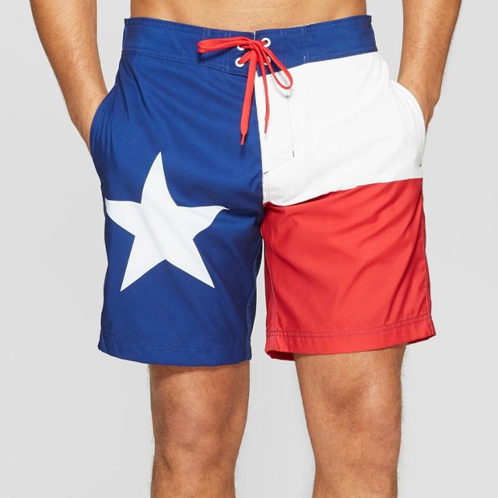 Bioworld Men's 10 Texas Flag Board Shorts -