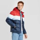 Men's Hooded Puffer Jacket - Goodfellow & Co Blue
