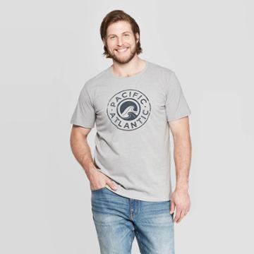 Petitemen's Big & Tall Short Sleeve Pacific Atlantic Graphic T-shirt - Goodfellow & Co Heather Gray