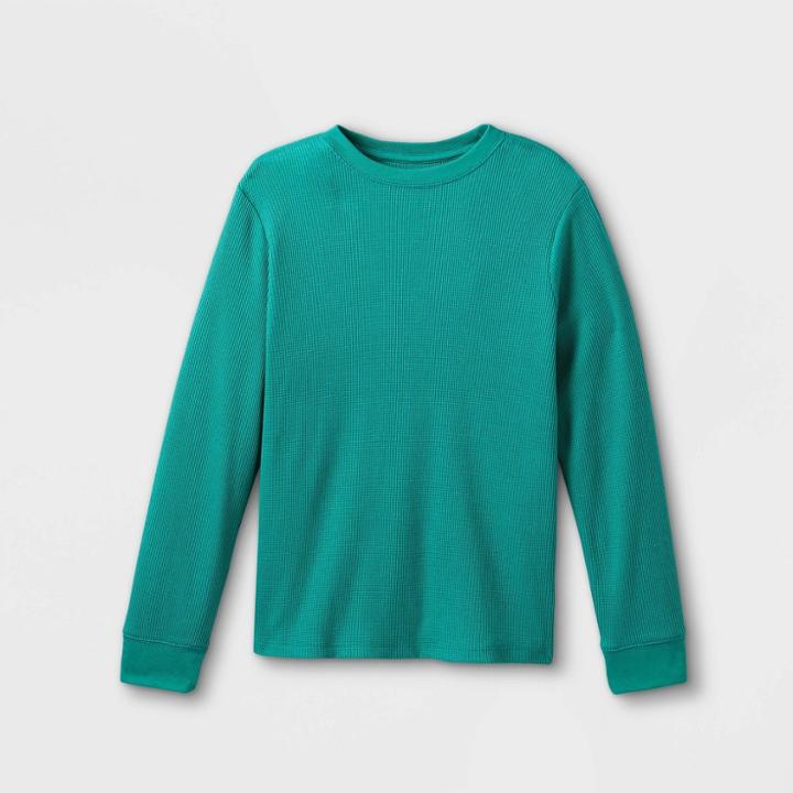 Plusboys' Thermal Long Sleeve T-shirt - Cat & Jack Green