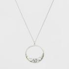 Semi Precious White Howlite Fashion Necklace - Universal Thread White/silver