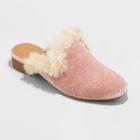 Women's Bibiana Velvet Mules - Universal Thread Blush Pink