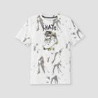 Boys' Skeleton Head Skater Graphic Short Sleeve T-shirt - Art Class White