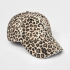 Girls' Leopard Print Baseball Hat - Art Class One Size, Black