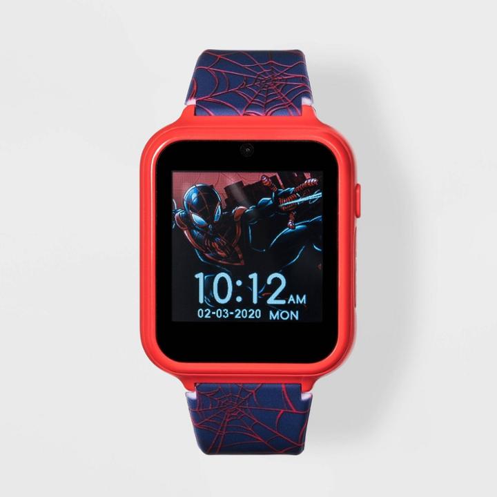 Boys' Marvel Spider-man Interactive Watch - Blue/red