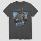 Men's Star Wars The Empire Strikes Back Boba Fett Short Sleeve Graphic T-shirt - Black