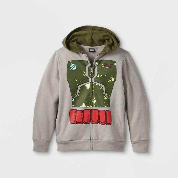 Boys' Star Wars Boba Fett Jumpsuit Sweatshirt - Beige