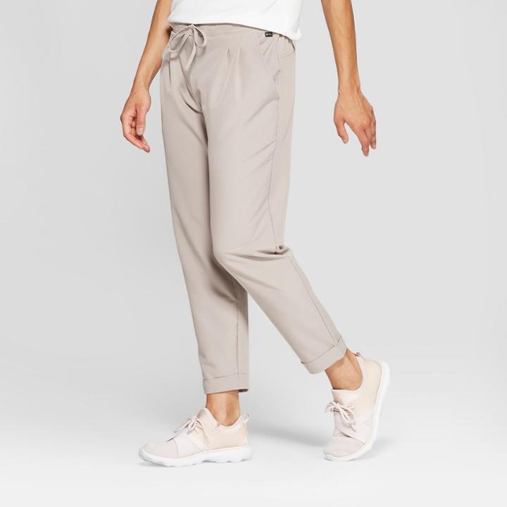 Mpg Sport Women's Woven Cropped Pants - Silver