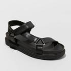 Women's Joss Sport Strap Sandals - A New Day Black