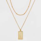 No Brand 14k Gold Dipped 'scorpio' Pendant Necklace - Gold