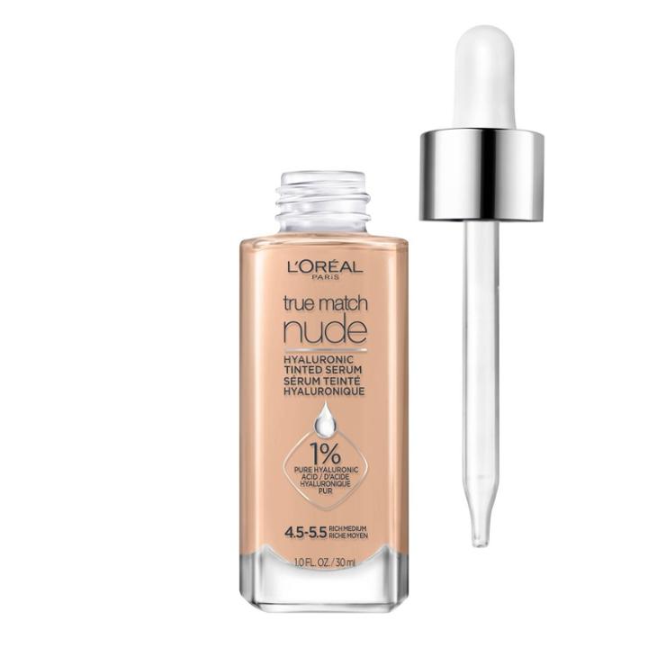 L'oreal Paris True Match Nude Hyaluronic Tinted Serum - 4.5-5.5 Rich Medium