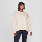 Women's Plus Size Long Sleeve Sweatshirt Sweater - Universal Thread Oatmeal