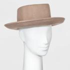 Women's Boater Hat - Universal Thread Taupe One Size, Brown