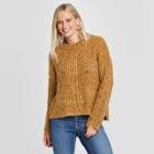 Women's Crewneck Chunky Pullover Sweater - Universal Thread Camel M, Women's,