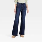 Women's High-rise Flare Jeans - Universal Thread Dark Blue