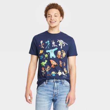 Men's Disney Pixar Short Sleeve Graphic T-shirt - Navy