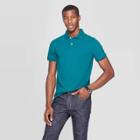 Petitemen's Slim Fit Short Sleeve Pique Loring Polo Shirt - Goodfellow & Co Coastal Wave 2xl, Men's, Coastal Blue