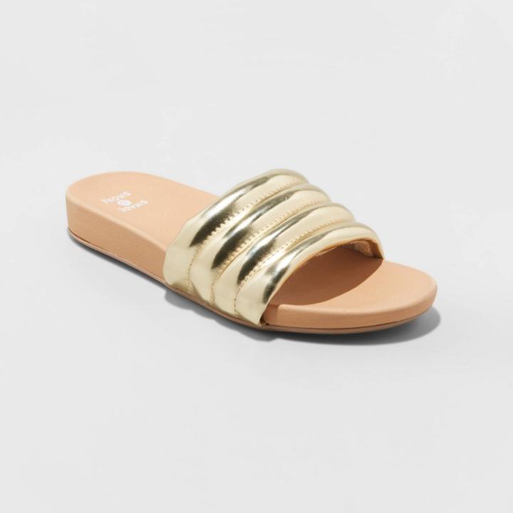 Shade & Shore Women's Kendra Single Band Slide Sandals - Shade &