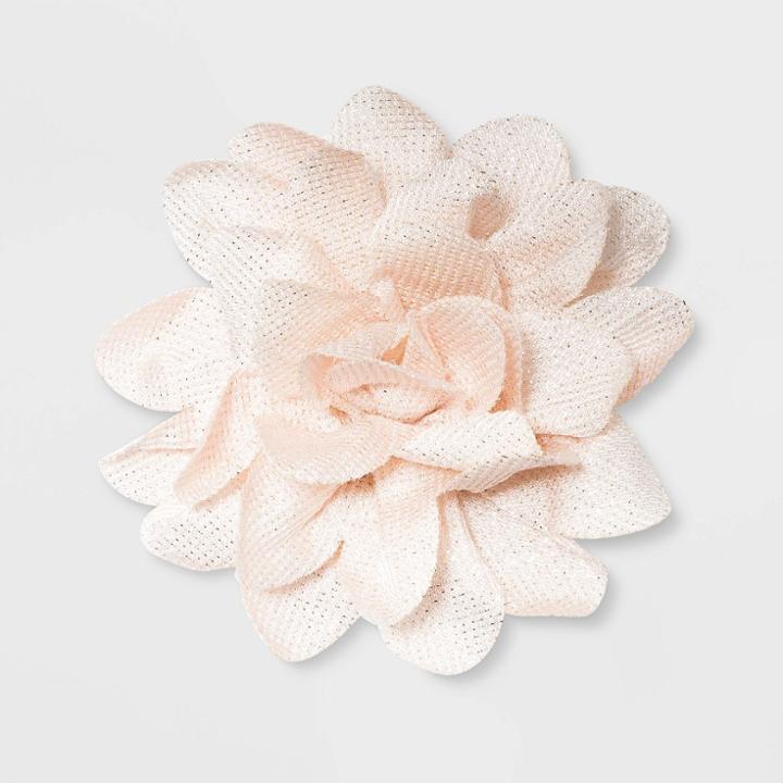 Girls' Rose Hair Clip - Cat & Jack Rose Gold, White