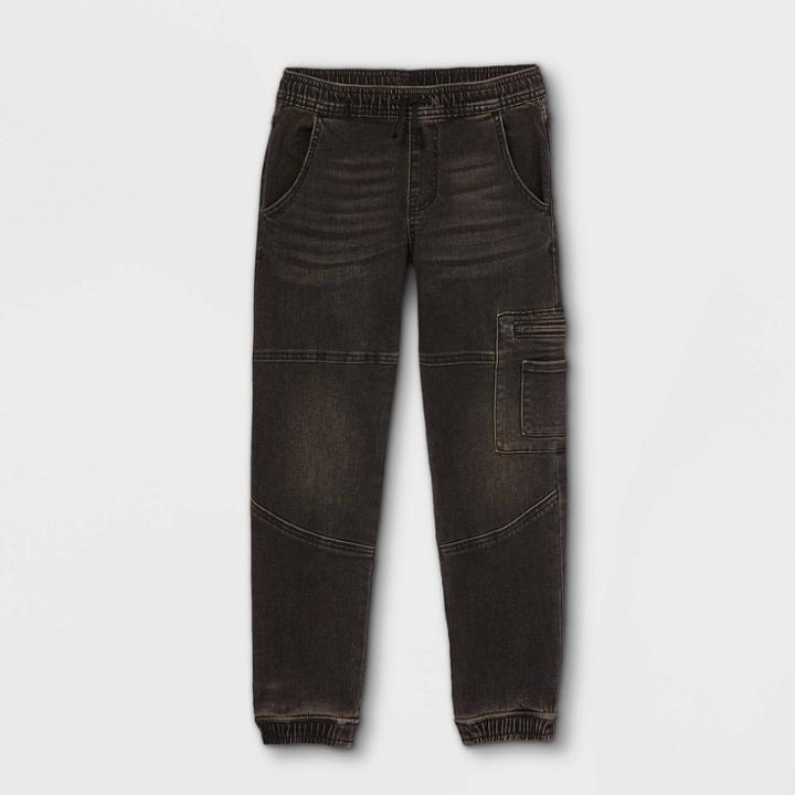 Boys' Super Stretch Utility Jogger Jeans - Art Class Black